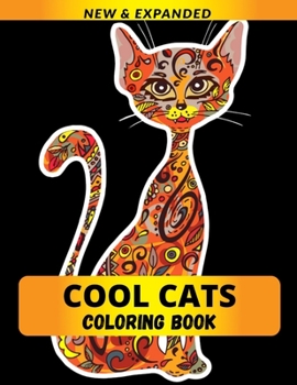 Paperback Cool Cats Coloring Book: Coloring Book for Adults and Kids Relaxation Book