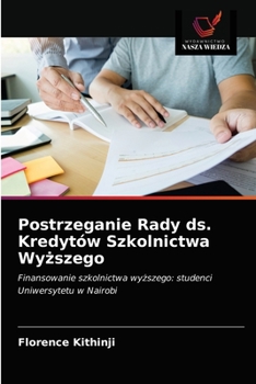 Paperback Postrzeganie Rady ds. Kredytów Szkolnictwa Wy&#380;szego [Polish] Book