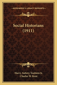 Paperback Social Historians (1911) Book