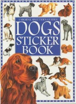 Paperback Usborne Spotter's Guides Dogs Sticker Book