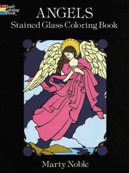 Paperback Angels Stained Glass Coloring Book