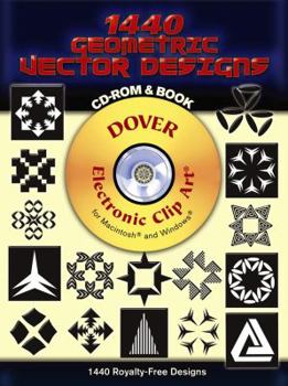 Paperback 1440 Geometric Vector Designs [With CD ROM] Book