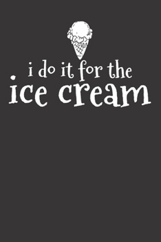 Notebook: Ice Cream Summer Treats Gift Inspirational Dot Grid 6x9 120 Pages
