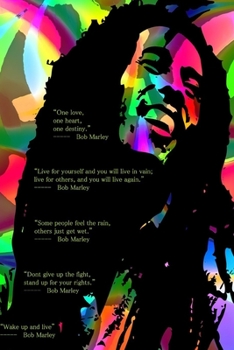 Paperback Bob Marley notebook - achieve your goals, perfect 120 lined pages #3 Book