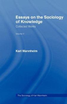 Paperback Essays Sociology Knowledge V 5 Book