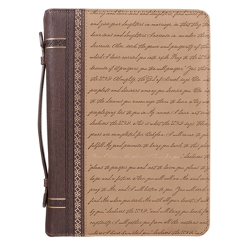 Office Product Bible Cover Medium Two-Tone Brown for I Know the Plans Script Jeremiah 29:11 Book