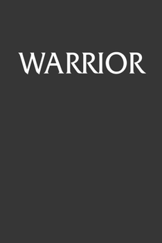 Paperback Warrior Notebook: Lined Journal, 120 Pages, 6 x 9, Affordable Gift Journal Matte Finish Book