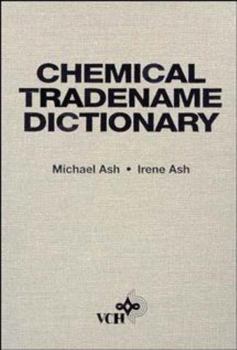 Hardcover Chemical Tradename Dictionary Book
