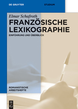 Hardcover Französische Lexikographie [German] Book