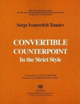 Paperback Convertible Counterpoint in the Strict Style Book