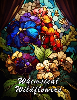 Whimsical Wildflowers: Stained Glass Flowers to Color for Teens and Adults with Over 120 Pages
