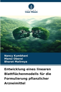 Paperback Entwicklung eines linearen Blattflächenmodells für die Formulierung pflanzlicher Arzneimittel [German] Book