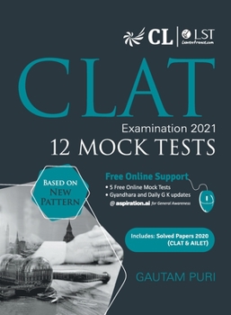 Paperback Clat 2021 12 Mock Tests Book