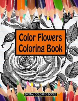 Paperback Color Flowers Coloring Book