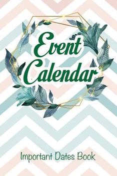 Paperback Event Calendar: Important Dates Book