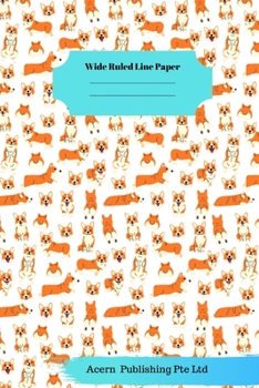 Paperback Dog Sloth Theme Wide Ruled Line Paper Book