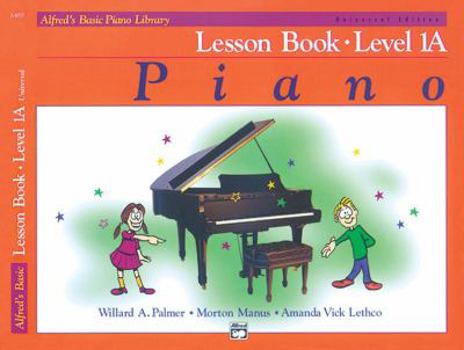 Paperback Alfred's Basic Piano Library Lesson Book, Bk 1a: Book & CD Book