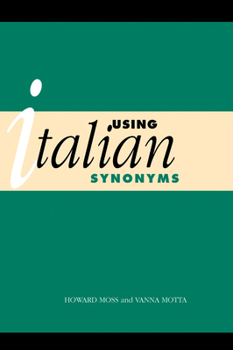 Hardcover Using Italian Synonyms Book