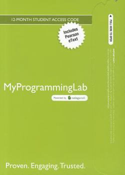 Product Bundle Mylab Programming with Pearson Etext -- Access Card -- For Introduction to Programming Using Python Book