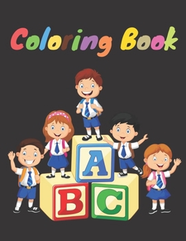 Paperback Coloring Book: Classic ABC Coloring Book / Learning activity book Gift, 34 Pages, White paper,8,5x11, Soft Cover, Matte Finish [Large Print] Book
