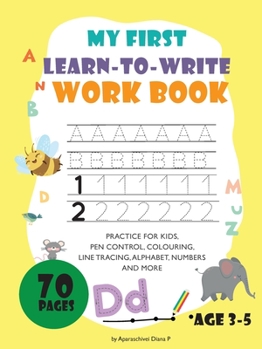 Paperback My first learn to write workbook [Large Print] Book