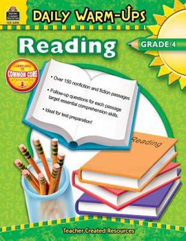 Paperback Daily Warm-Ups: Reading, Grade 4 Book