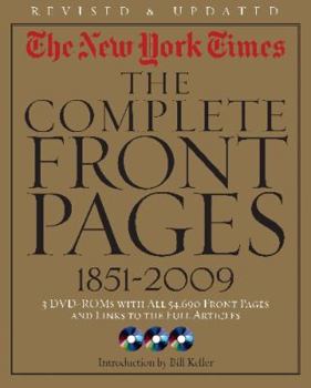 Hardcover New York Times: The Complete Front Pages 1851-2009 Updated Edition Book