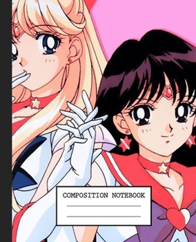 Notebook: Anime Japan Sailor Moon Soft Glossy Cover Graph Paper Pages Book 7.5 x 9.25 Inches 110 Pages