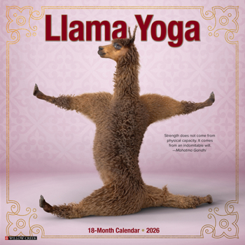 Llama Yoga 2026 Wall Calendar