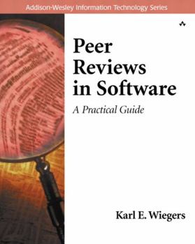 Paperback Peer Reviews in Software: A Practical Guide Book