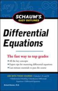 Paperback Schaum's Easy Outline of Differential Equations, Revised Edition Book