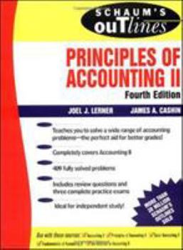 Paperback Schaum's Outline of Principles of Accounting II Book