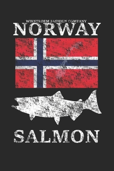 Paperback Wikstroem - Notes: Norway Fishing Salmon Fish used look - Notebook 6x9 dot grid Book