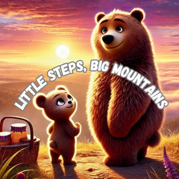 Paperback Little Steps, Big Mountains: Lulu's first adventure with Daddy Bear Book