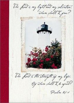 Lighthouse Deluxe Personal Journal: Wider Format Features Scripture and Subtle Decorative Elements, Complete W/Cloth Spine Concealing a Spiral Binding