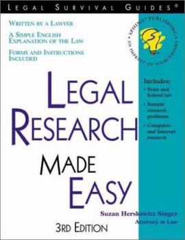 Paperback Legal Research Made Easy Book