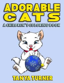 Paperback Adorable Cats: A Children's Coloring Book