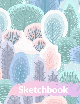 Paperback Sketchbook: 8.5X11 inches notebook, blank page journal, 100 pages plank paper for sketcher, girls, women, flower lover, lovely and Book