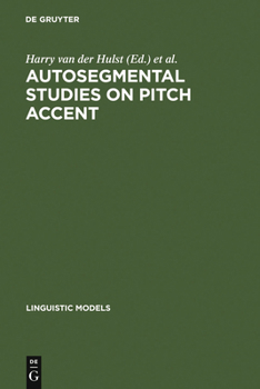 Hardcover Autosegmental Studies on Pitch Accent Book