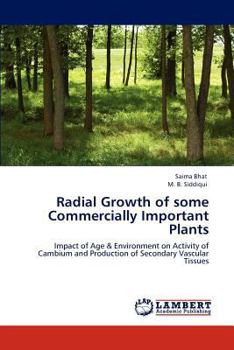 Paperback Radial Growth of Some Commercially Important Plants Book