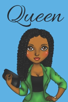 Paperback Queen: notebook/journal: for african american, black, and ebony women of color 6x9 120 pages Book