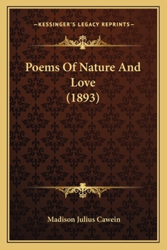 Paperback Poems Of Nature And Love (1893) Book