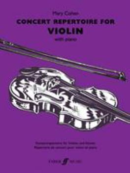 Paperback Concert Repertoire for Violin Book
