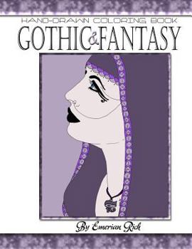 Paperback Gothic and Fantasy Adult Coloring Book