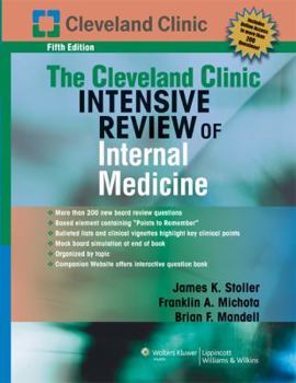 Paperback The Cleveland Clinic Foundation Intensive Review of Internal Medicine Book