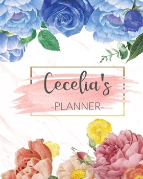 Paperback Cecelia's Planner: Monthly Planner 3 Years January - December 2020-2022 - Monthly View - Calendar Views Floral Cover - Sunday start Book