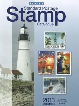 Paperback 2013 Scott Standard Postage Stamp Catalogue Volume 6 Countries of the World San-Z Book