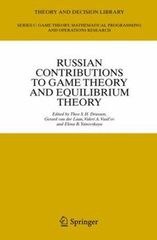 Hardcover Russian Contributions to Game Theory and Equilibrium Theory Book