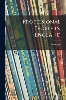 Paperback Professional People in England Book