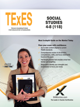 Paperback TExES Social Studies 4-8 (118) Book